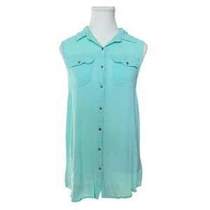 Forever 21 Sleeveless Button Down Shirt